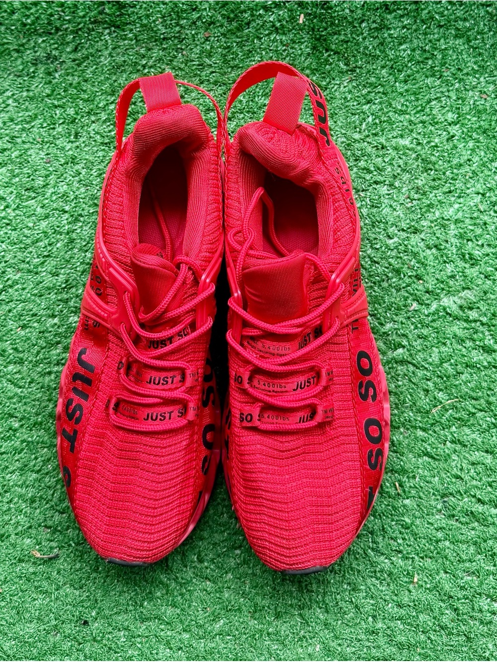 Just So So Red Athletic Mesh Sneakers Running Shoes Women's US 8 / EUR 39